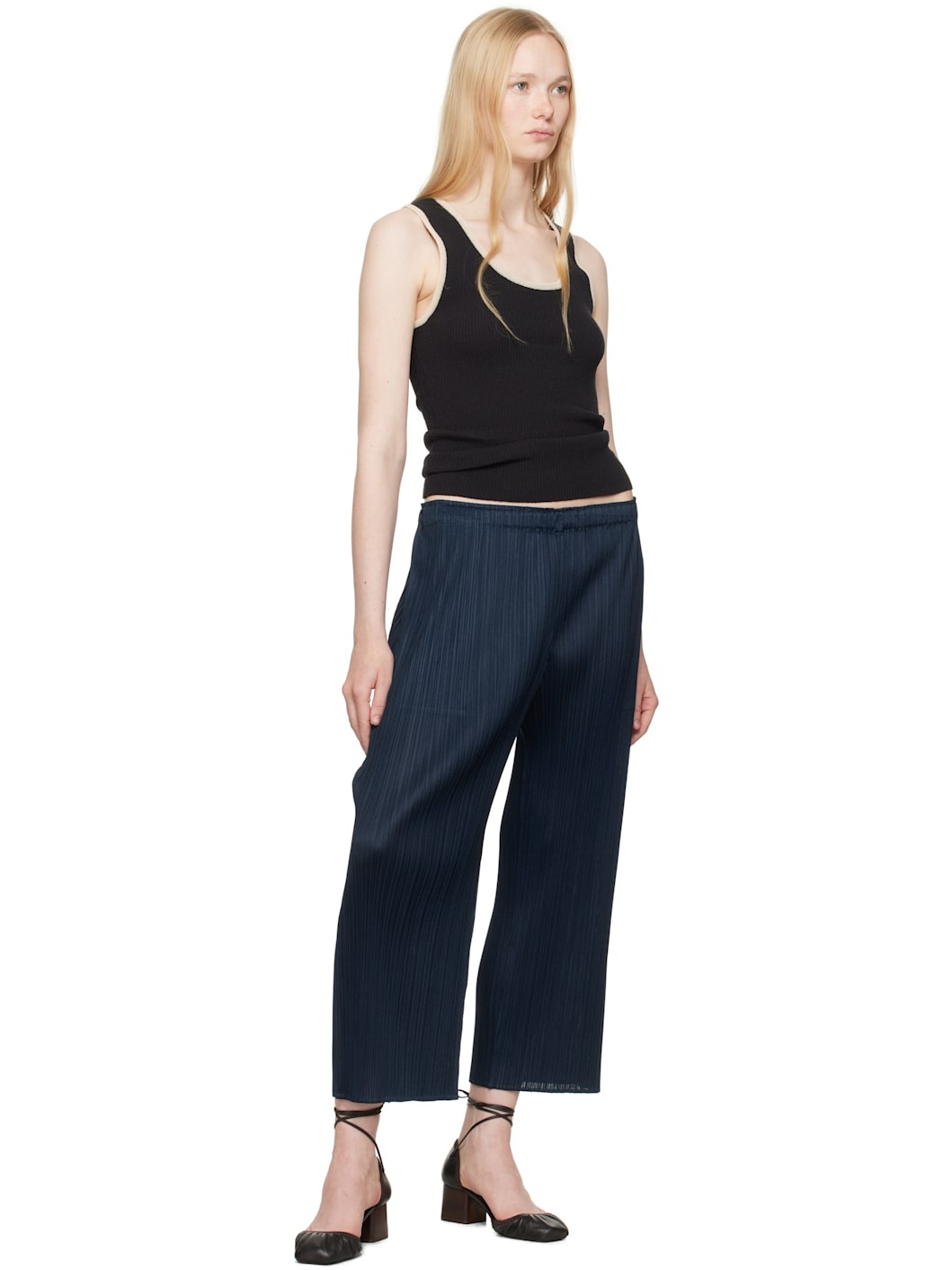 Pleats please Monthly april サイズ3 navy PLEATS PLEASE ISSEY MIYAKE: Navy Monthly Colors April