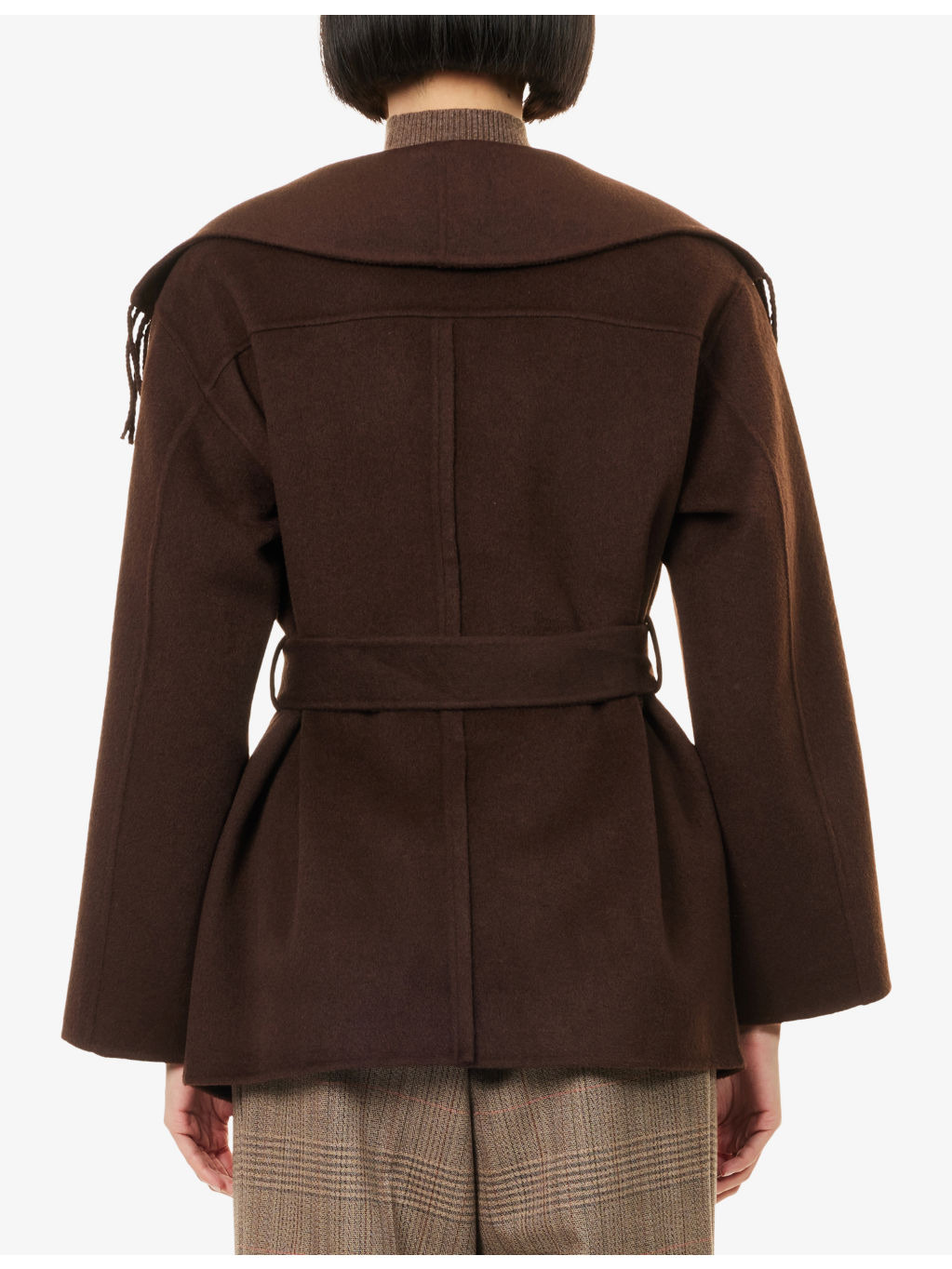 Rowen Fringed Wool-Blend Jacket - 4