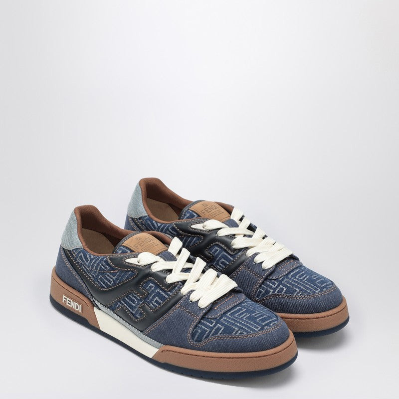 Fendi Fendi Match Jacquard Ff Sneaker Blue Men - 2