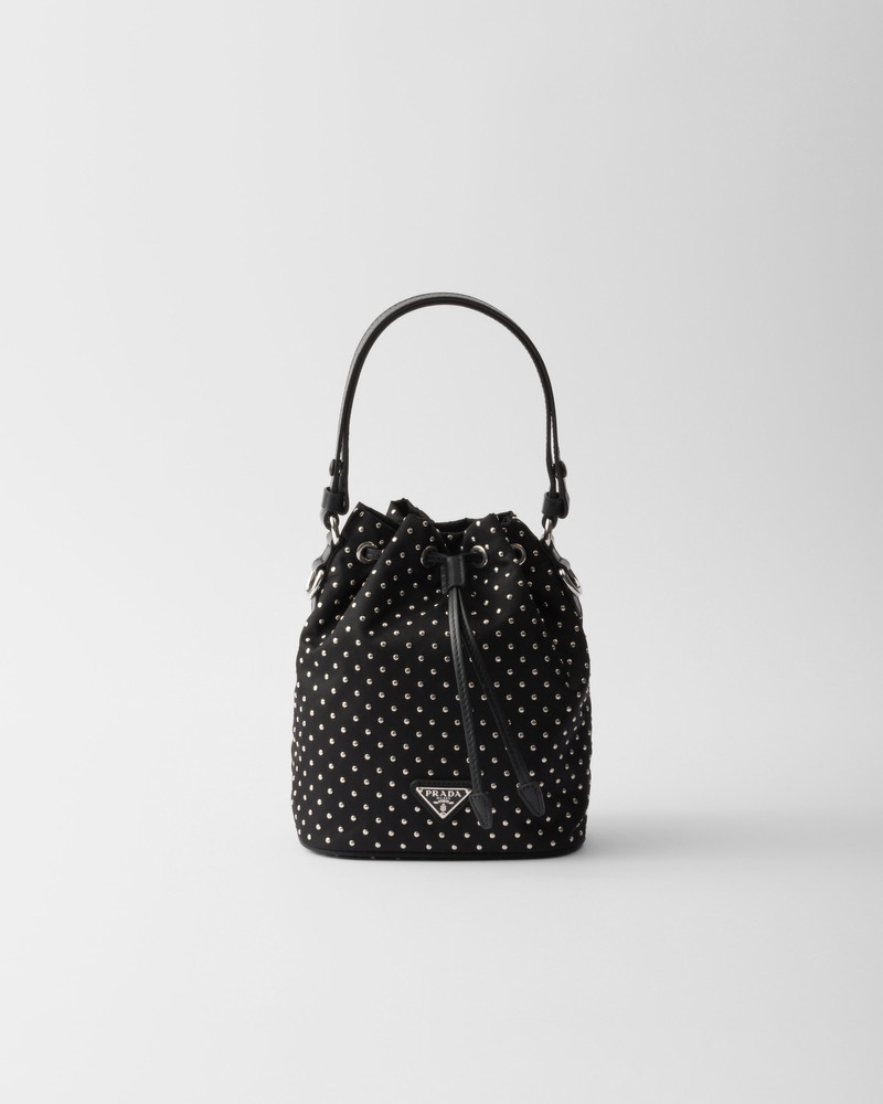 Re-Nylon mini-bag with studs 1