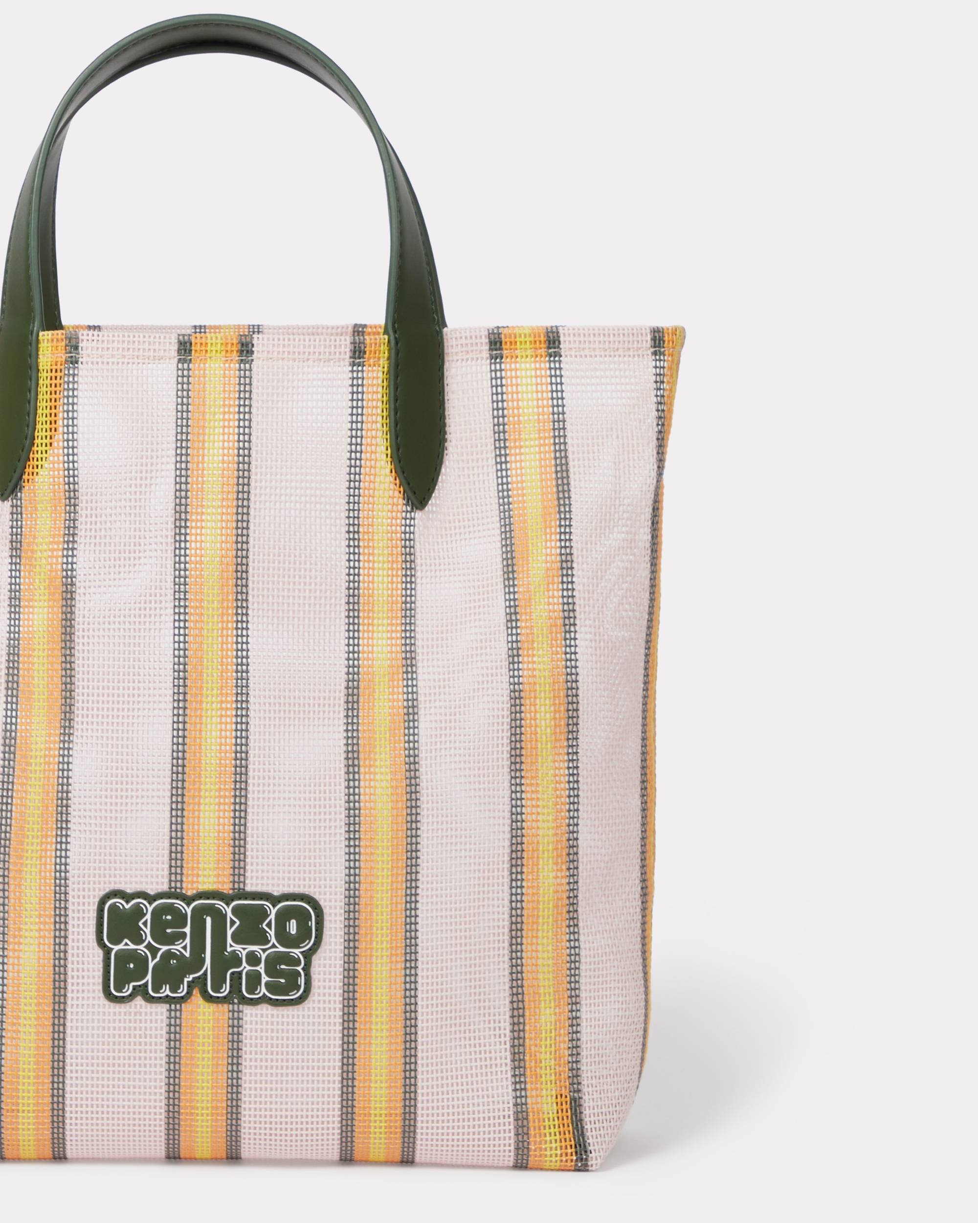 'KENZO Coast Lines' small tote bag in mesh - 3