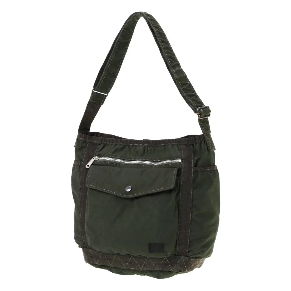 zip-pocket shoulder bag - 1