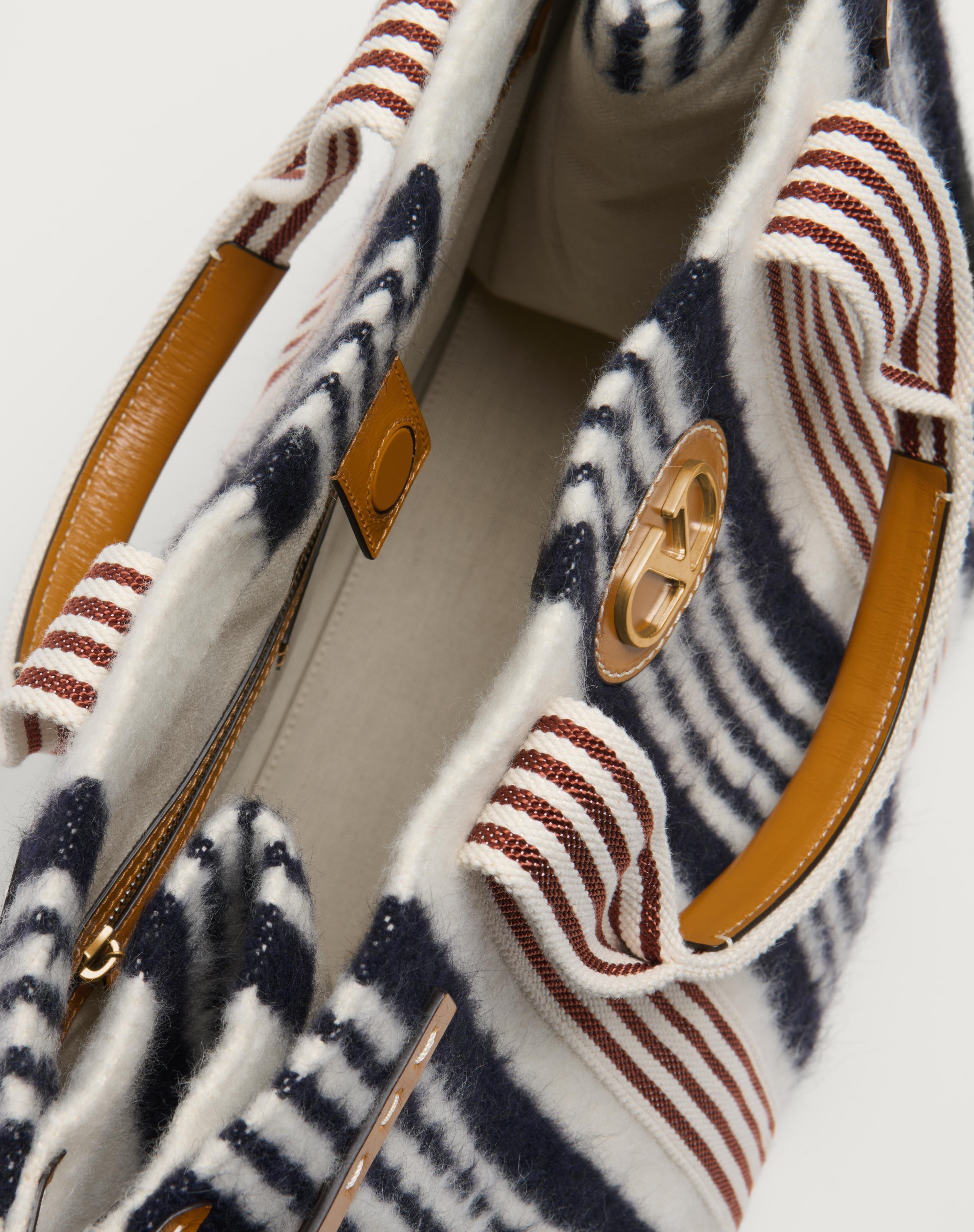 VALENTINO GARAVANI ANTIBES WOOL HANDBAG - 5