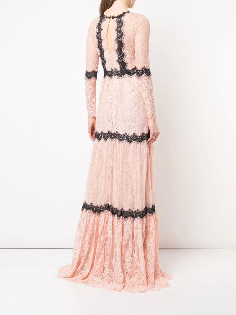 LONG SLEEVE LACE GOWN IN BLUSH GOWN 3