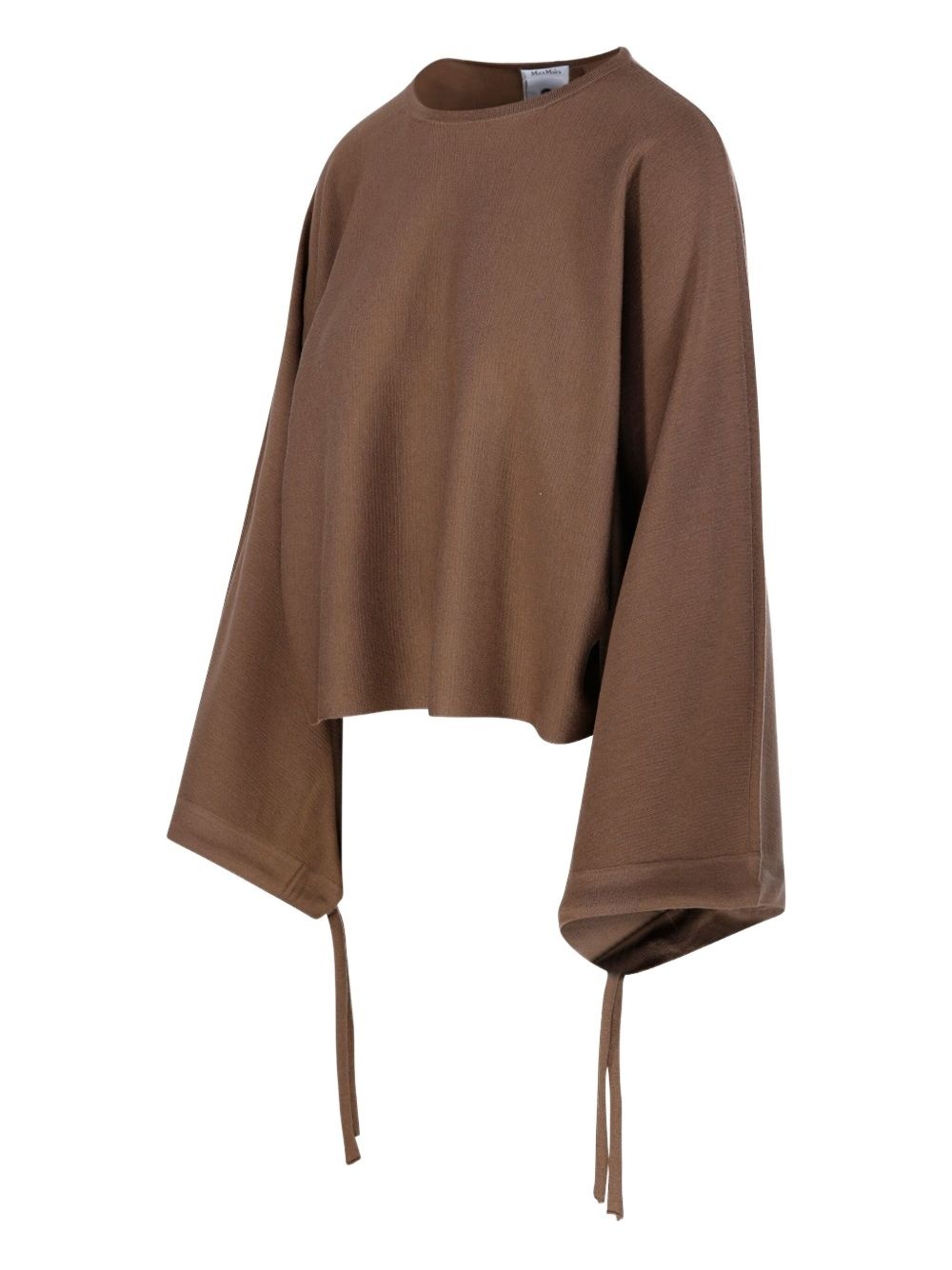 tie-detail sweatshirt - 3