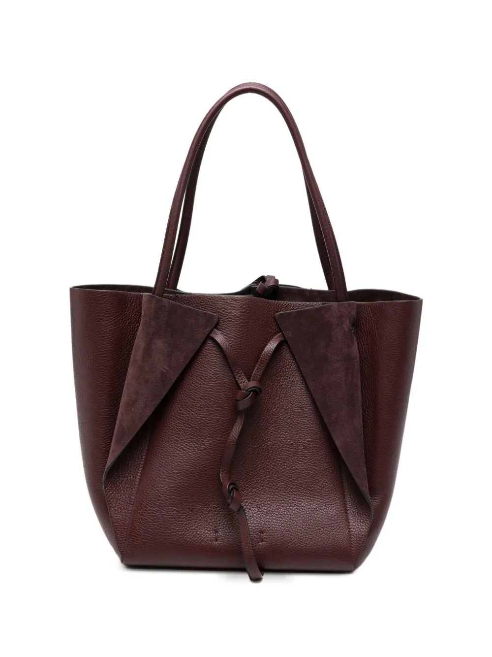Marija grained-leather tote bag - 1
