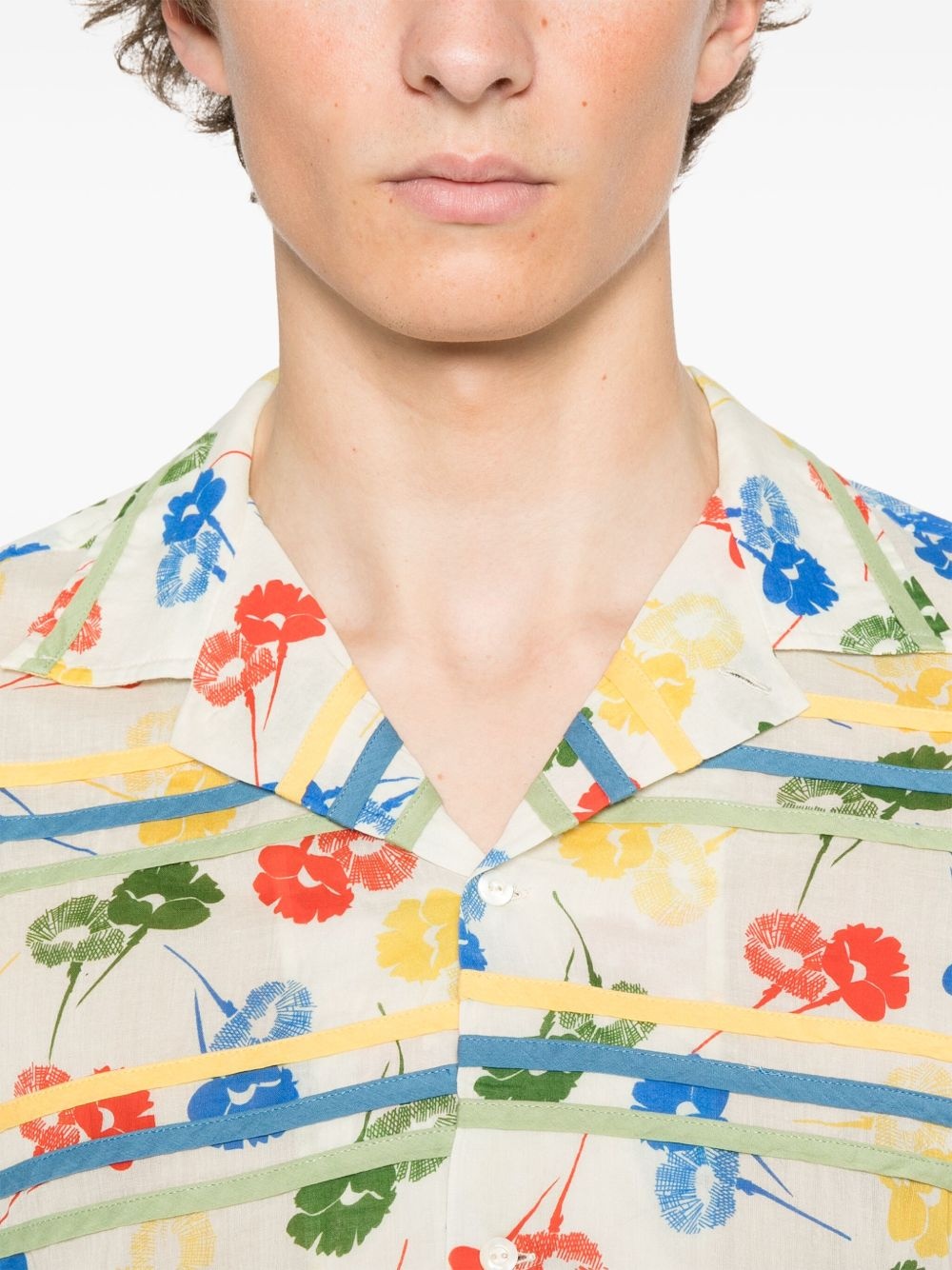 Flower Stamp shirt - 5