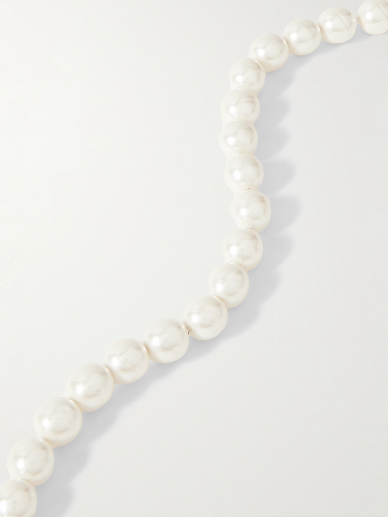 Gold-tone, Faux Pearl And Enamel Necklace - 3
