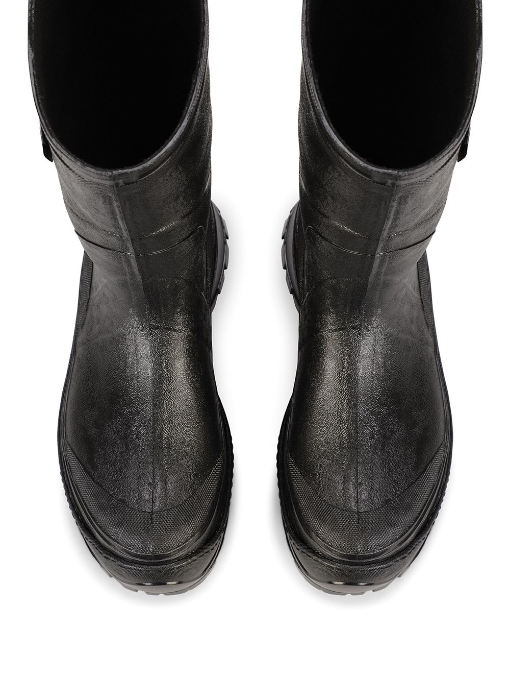 logo-embossed boots - 4