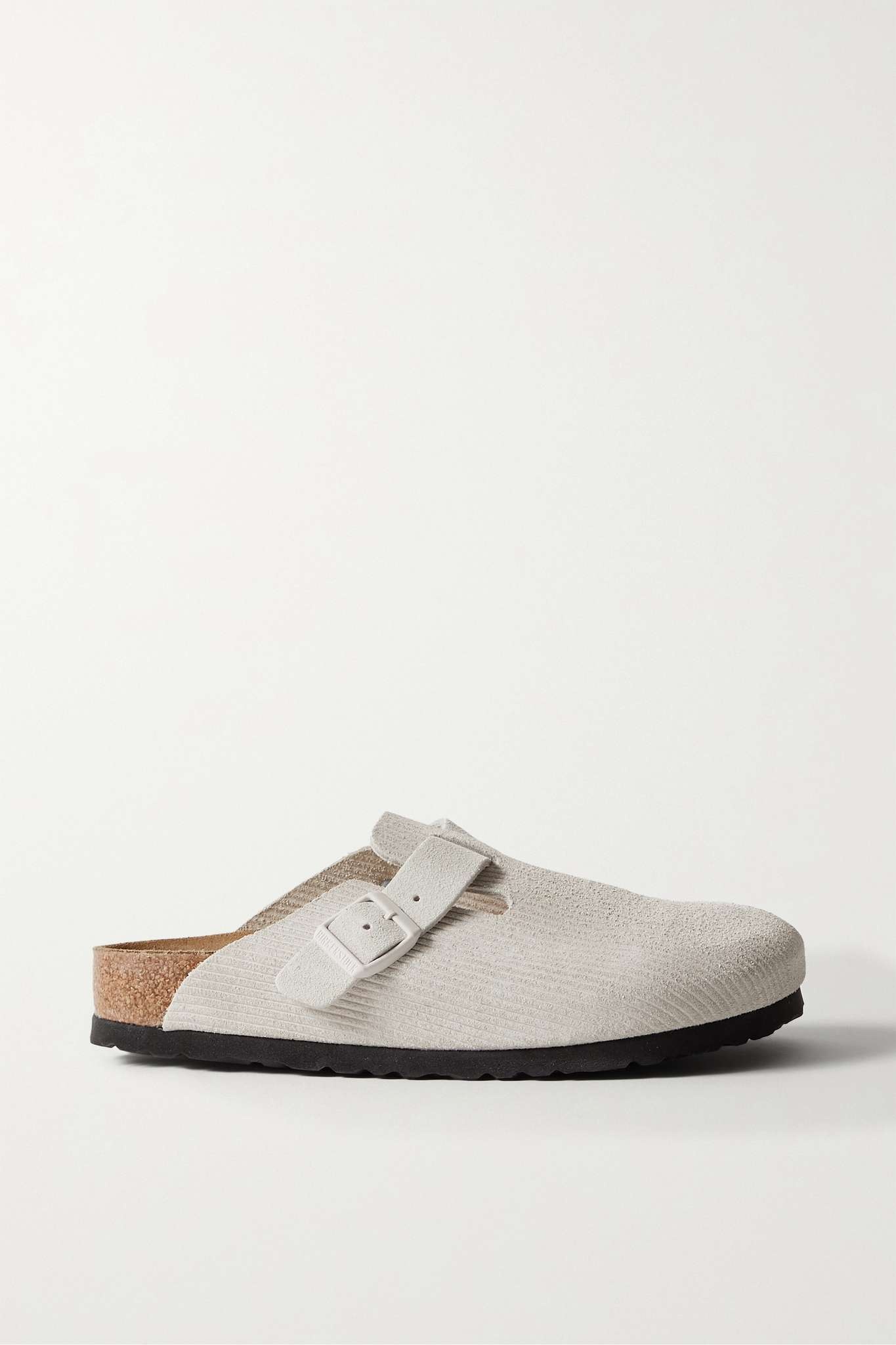 Boston embossed-suede clogs - 1