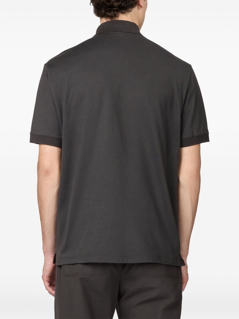 pocket-embroidered polo shirt - 4