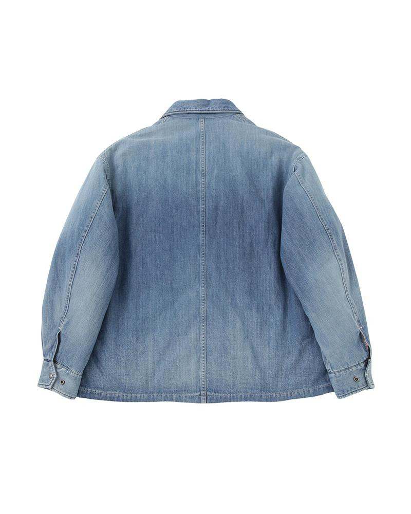 SS COACH DOWN COVERALL DMGD LT.INDIGO - 2
