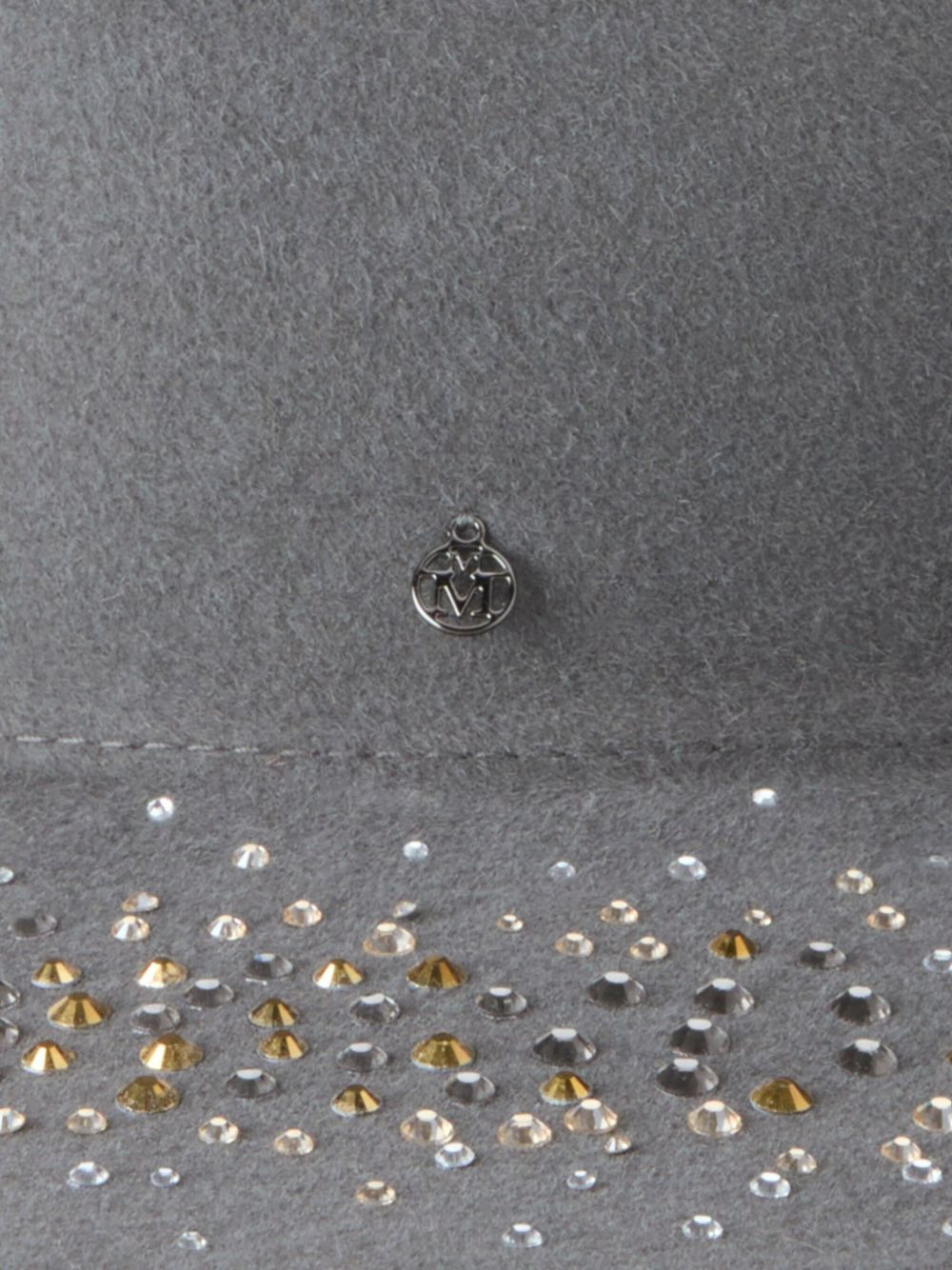 crystal-embellished hat - 2