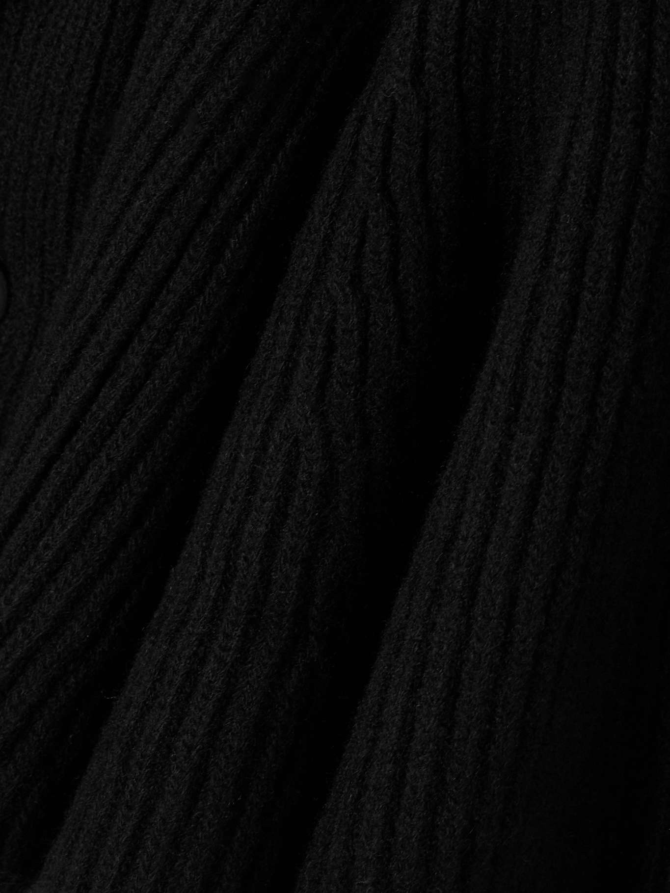 Ribbed wool peplum cardigan - 4