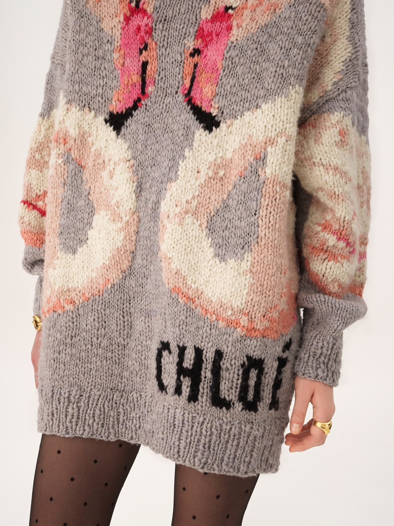OVERSIZED LOGO SWEATER IN A WOOL KNIT 5