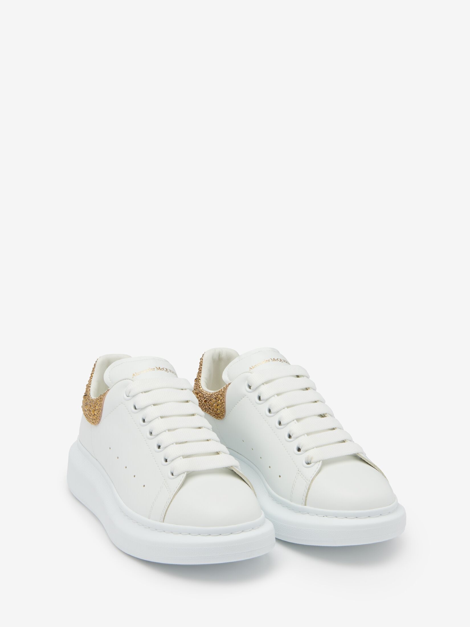 Women's Oversized Sneaker in White/camel - 2