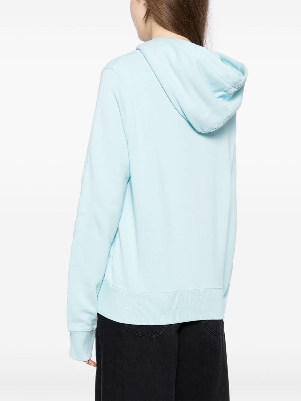 logo-embroidered hoodie - 4