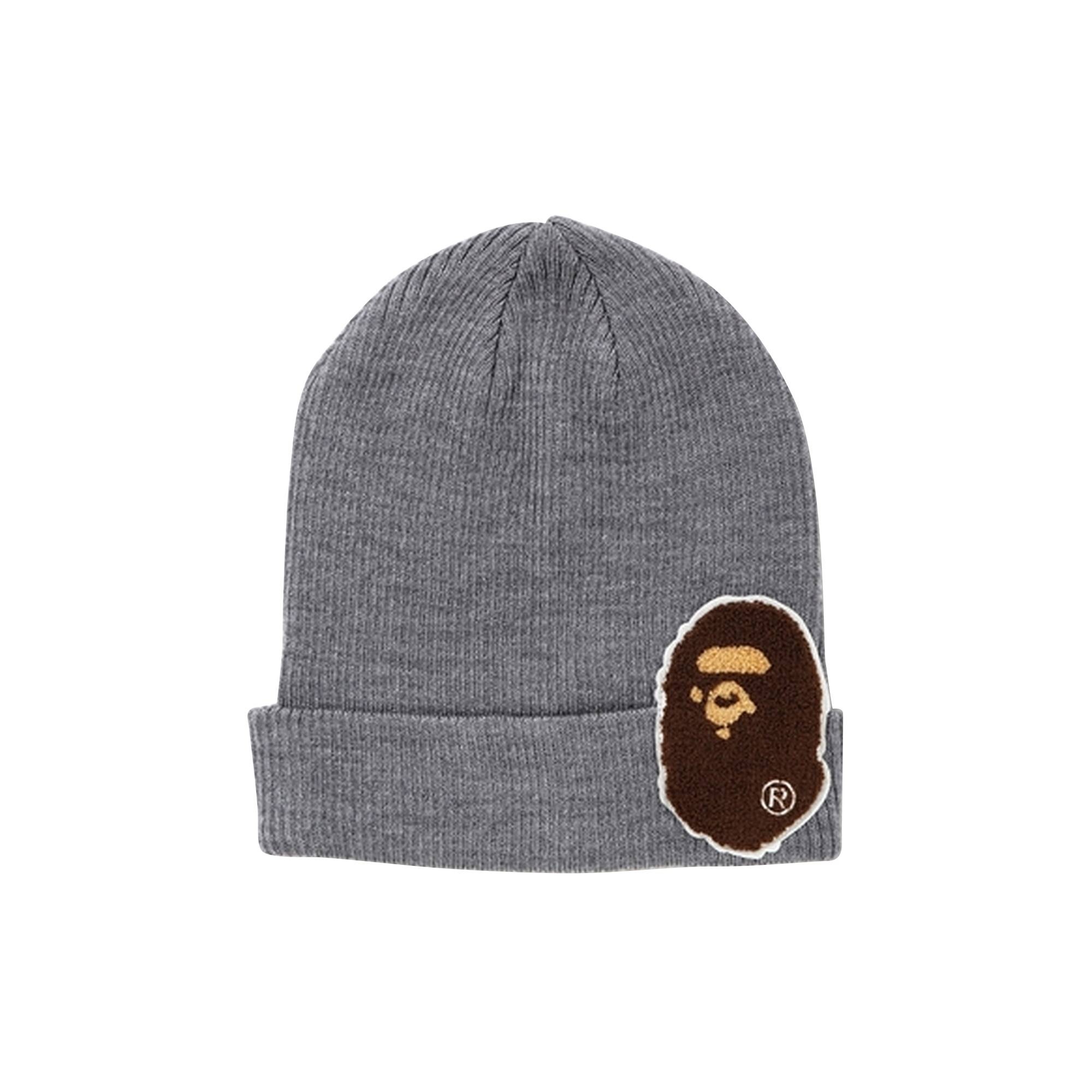 BAPE Big Ape Head Knit Cap 'Grey' - 1