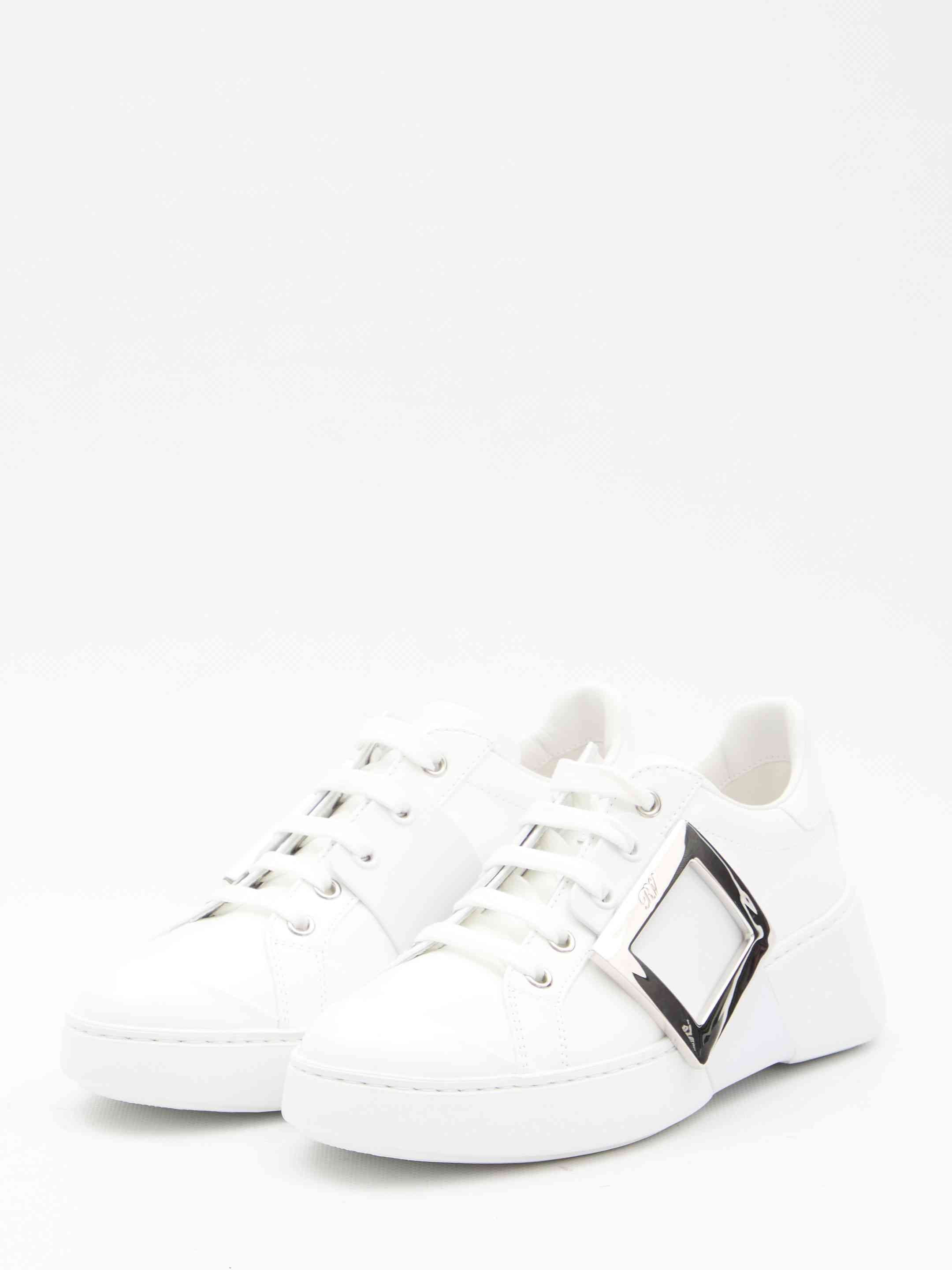 Roger Vivier Women Leather Viv' Skate Sneakers - 2
