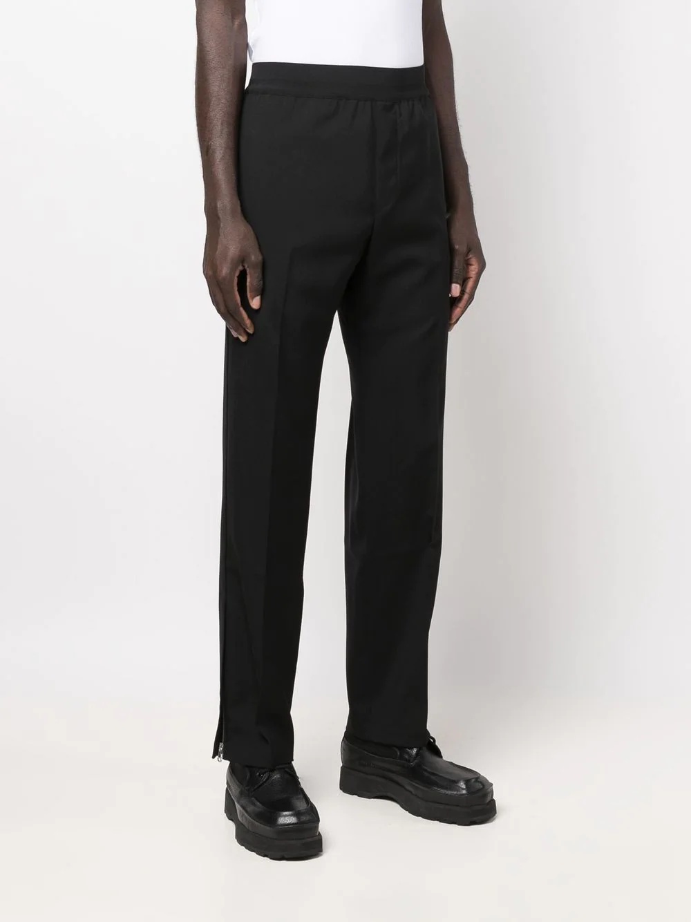 elasticated tailored trousers - 3