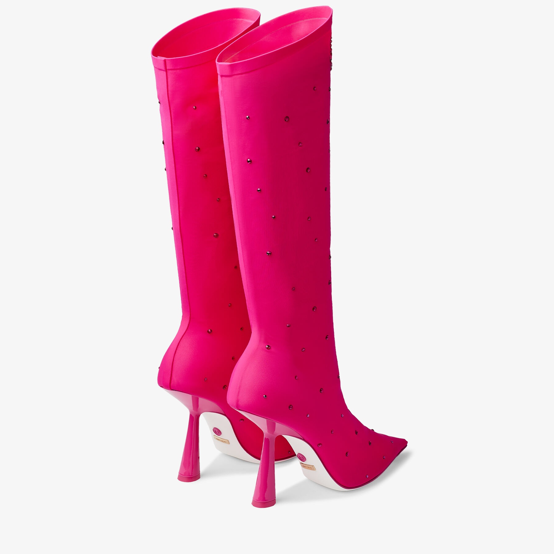 Sailor Moon Boot 100
Pink Stretch Jersey Knee-High Boots with Swarovski Crystals - 5