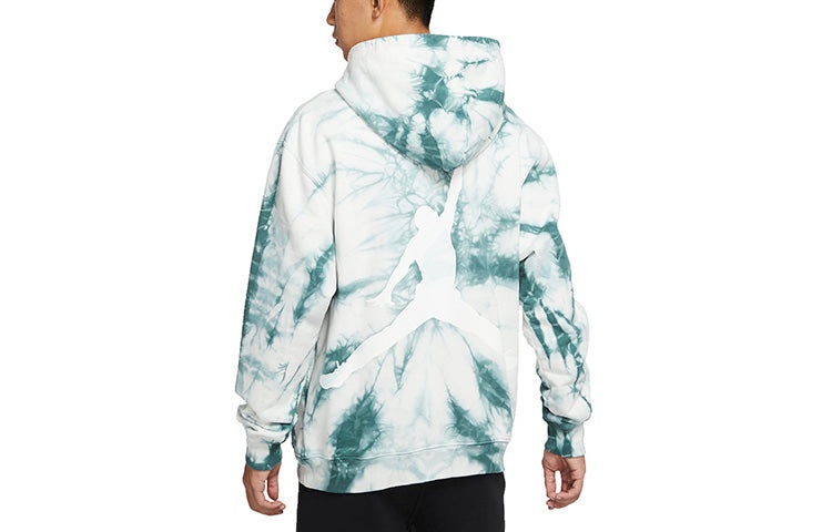 Men's Air Jordan Back Large Logo Printing Tie Dye Sports Green DR2647-133 - 3