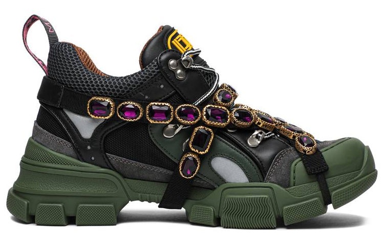 (WMNS) Gucci Flashtrek Crystals 'Green' 537355-GGZ30-1261 - 2