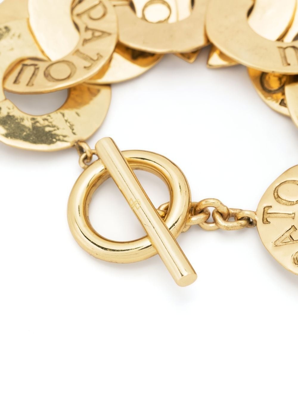 logo-engraved coin bracelet - 3