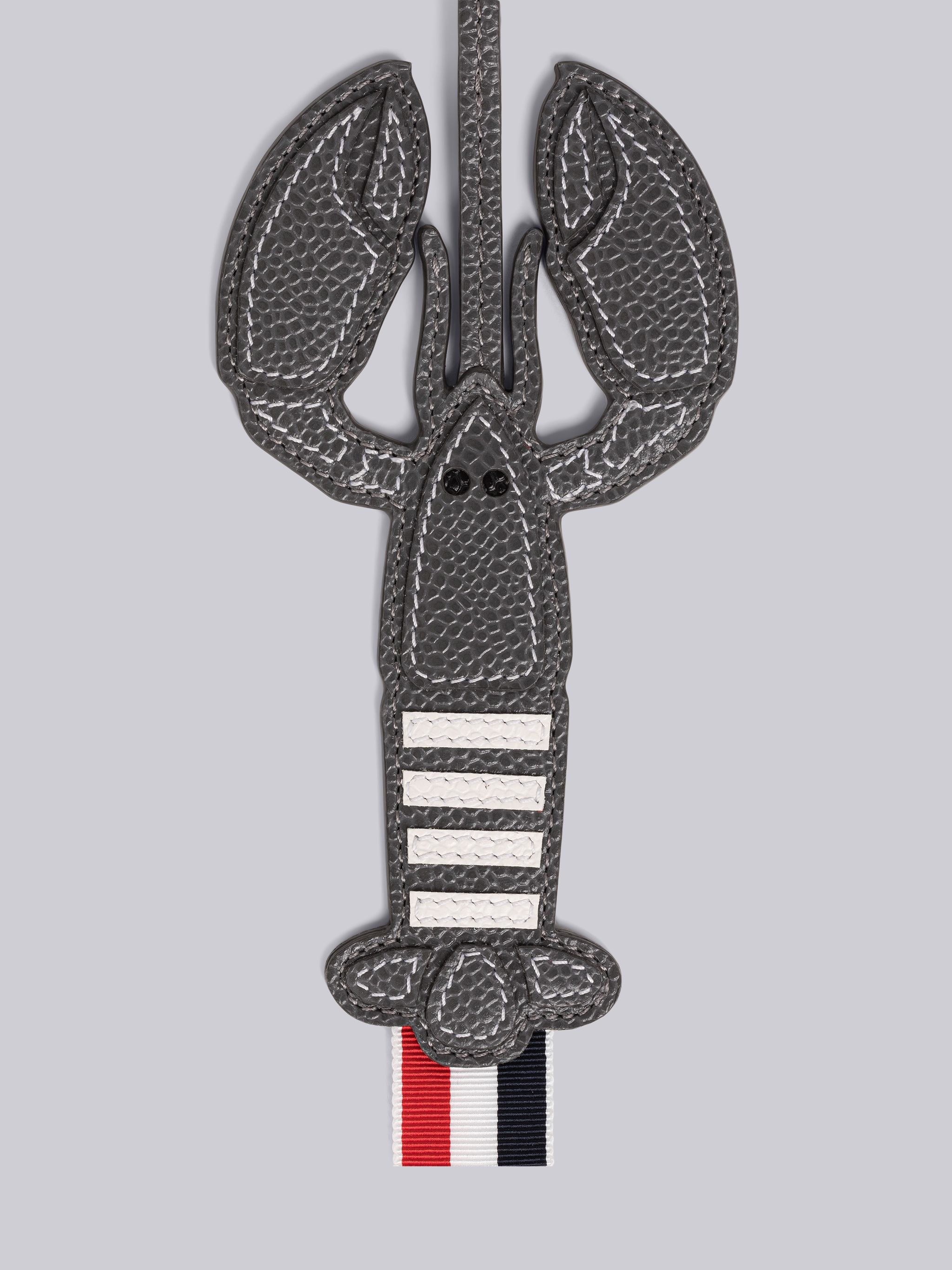 Pebble Grain Leather Lobster Charm - 2