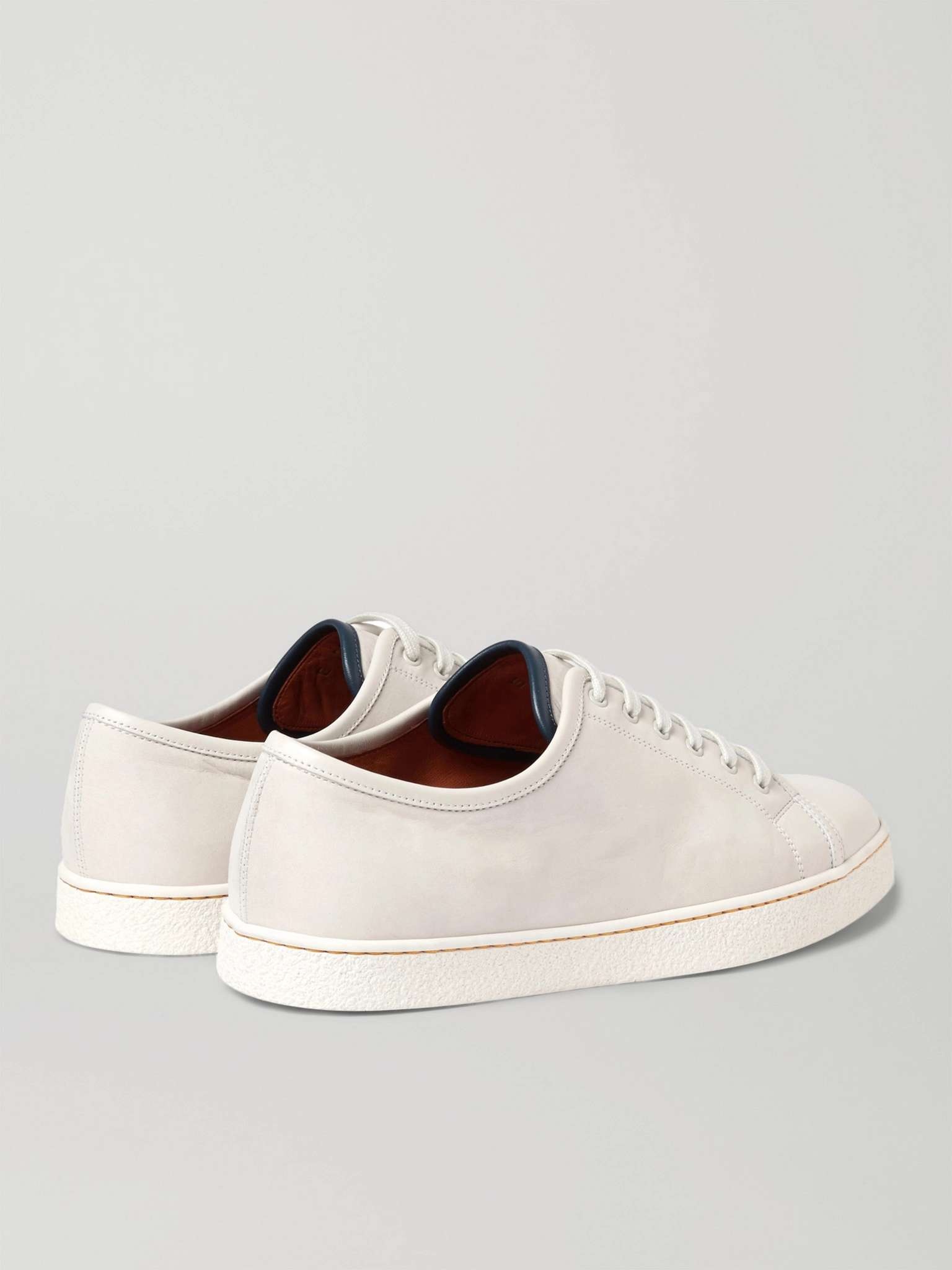 Levah Cap-Toe Brushed-Leather Sneakers - 5