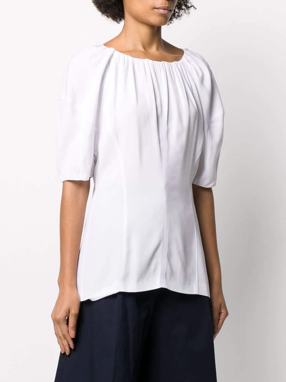 full sleeve pleated T-shirt - 6