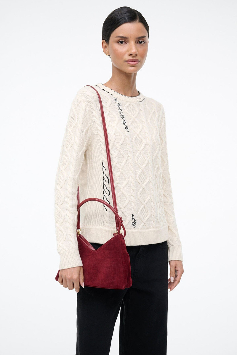 STAUD VALERIE SHOULDER BAG PINOT SUEDE 4