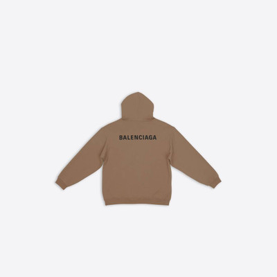 BALENCIAGA Men's Balenciaga Hoodie Regular Fit in Beige outlook