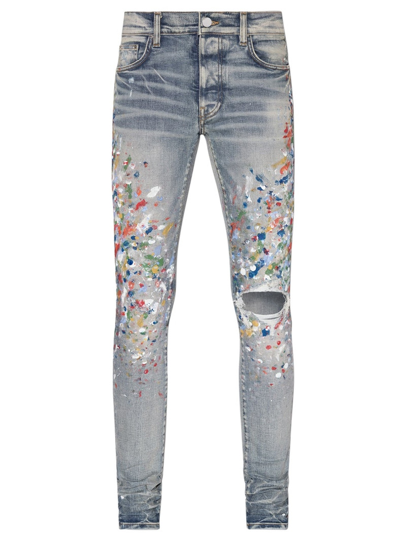 Skinny Painter Jean Clay Indigo And Multicolor - 1