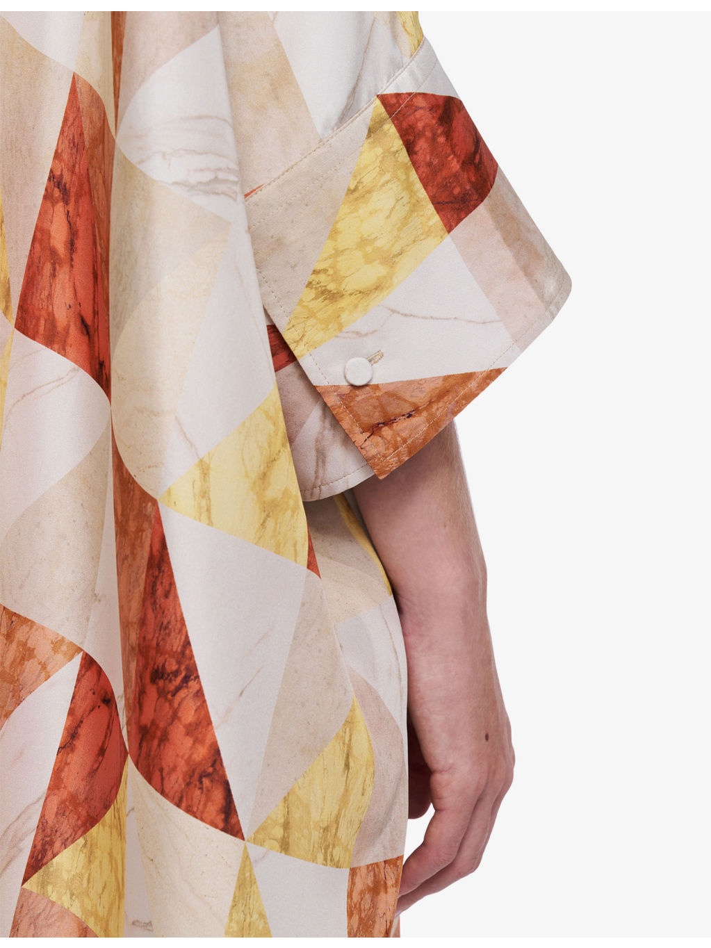 Dania Marble-Print Silk Midi Dress - 5