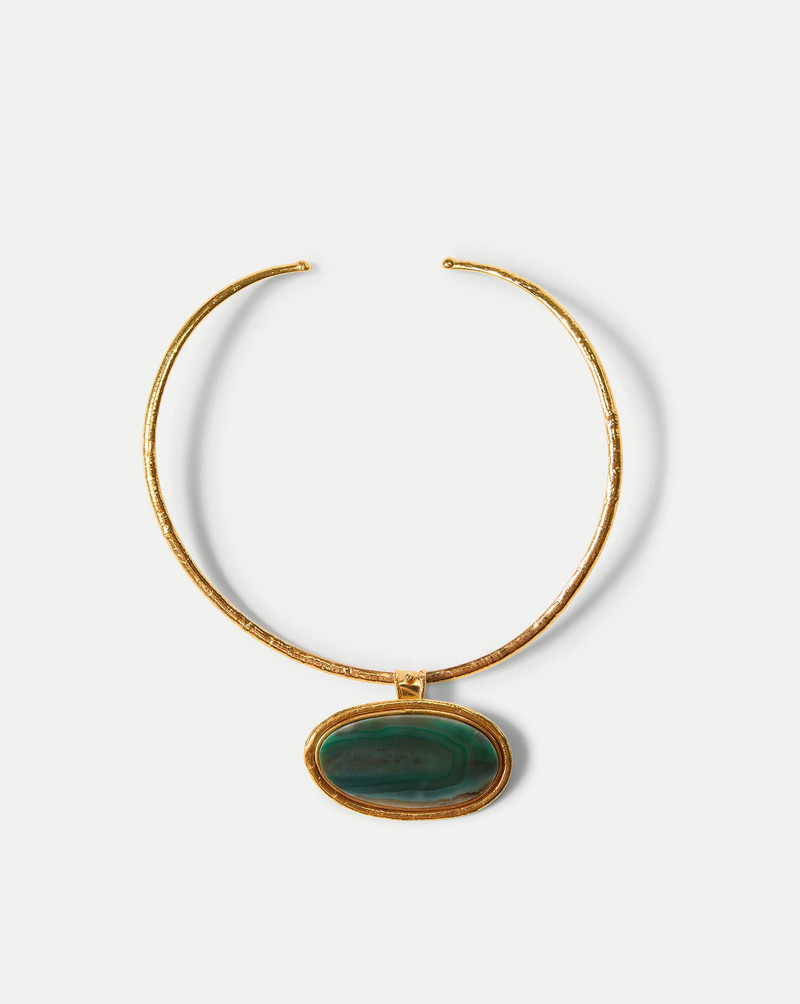 DAKOTA GREEN AGATE NECKLACE 1
