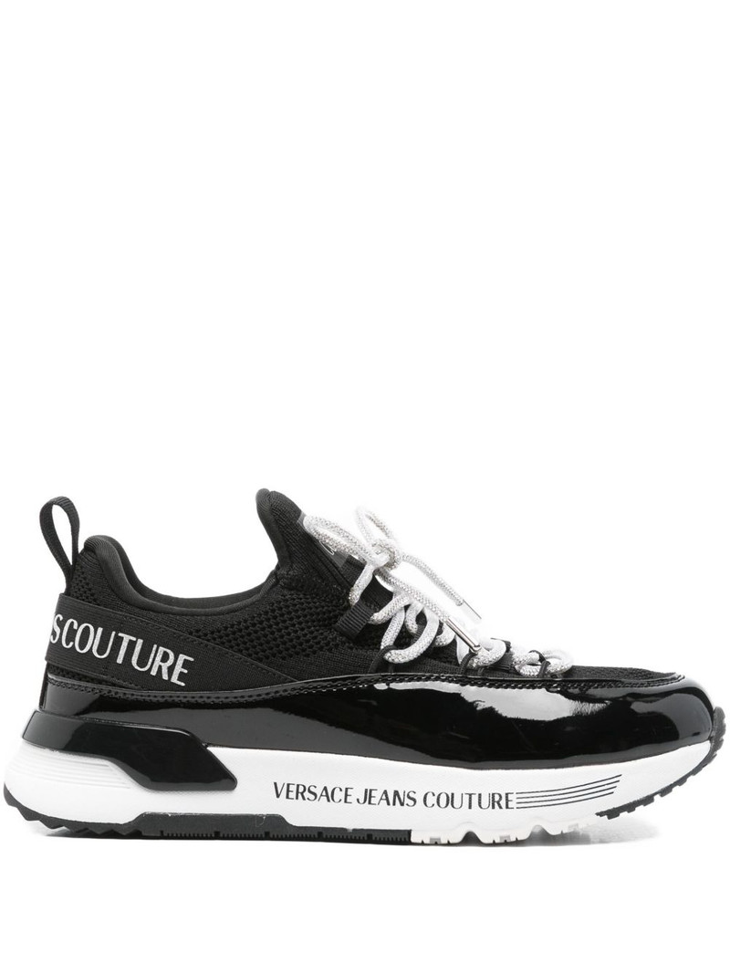 mesh-panel lace-up sneakers 1