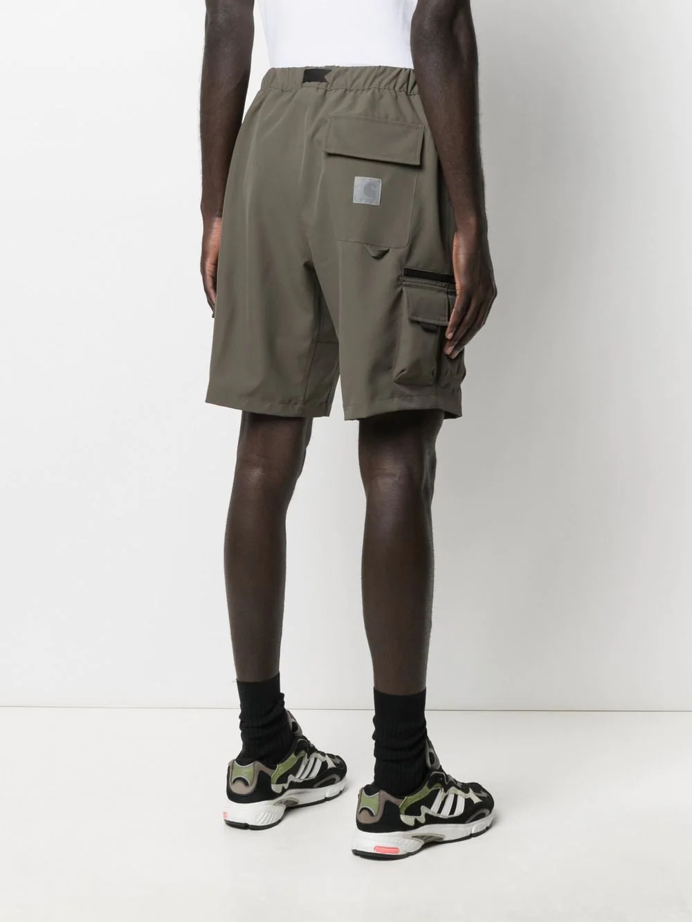 mid-rise cargo shorts - 4