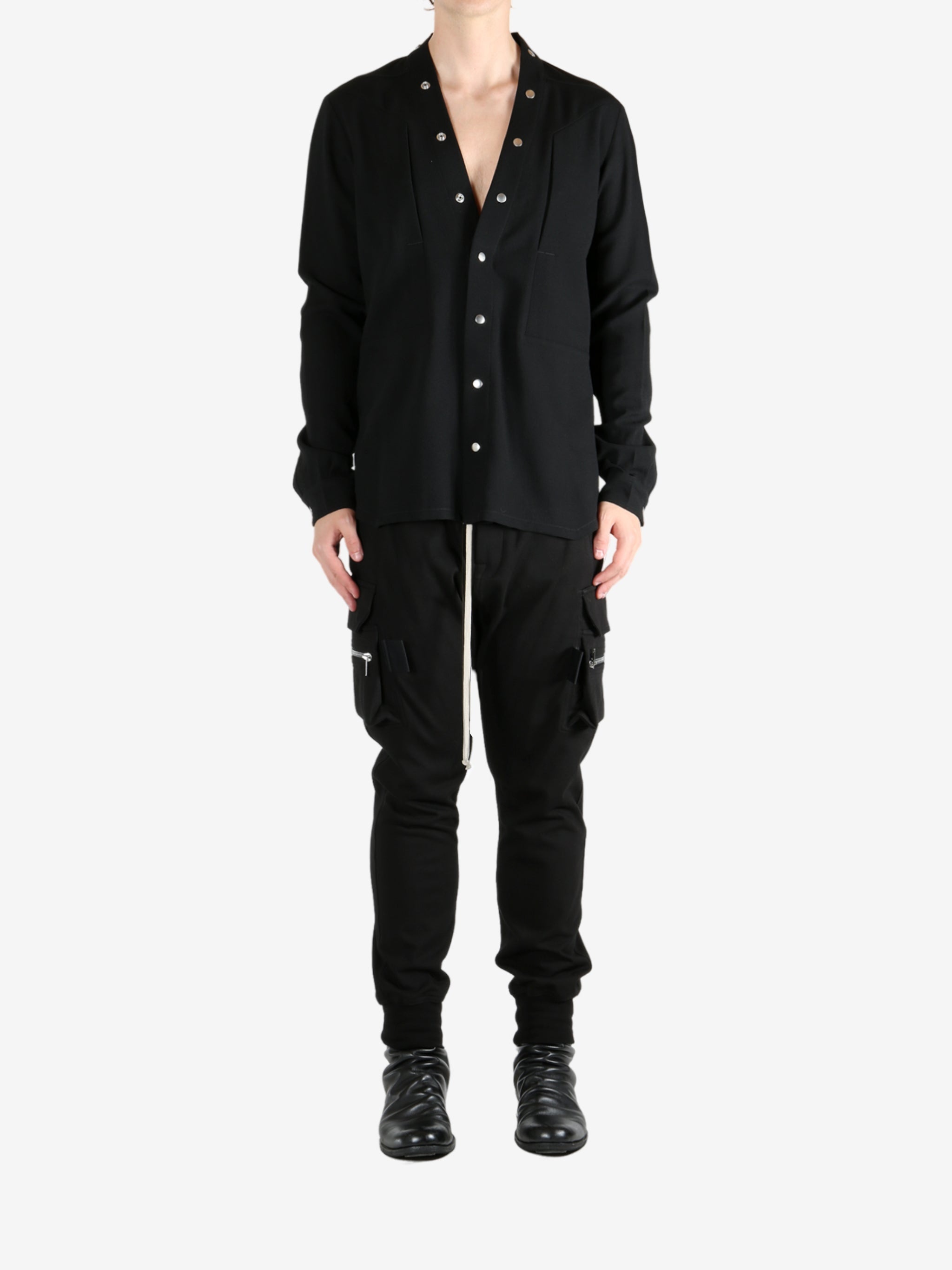 RICK OWENS - Men Camicia Larry Fogpocket Shirt - 2