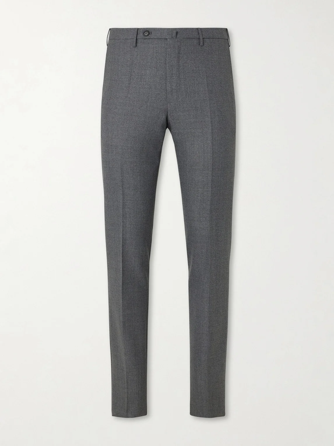 Straight-leg Wool-Canvas Trousers - 1