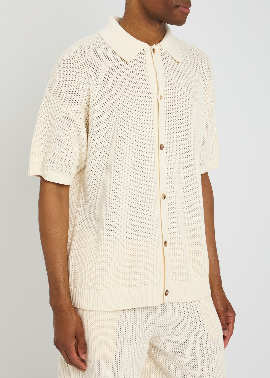 Amiri Crochet Open-knit Shirt - 2
