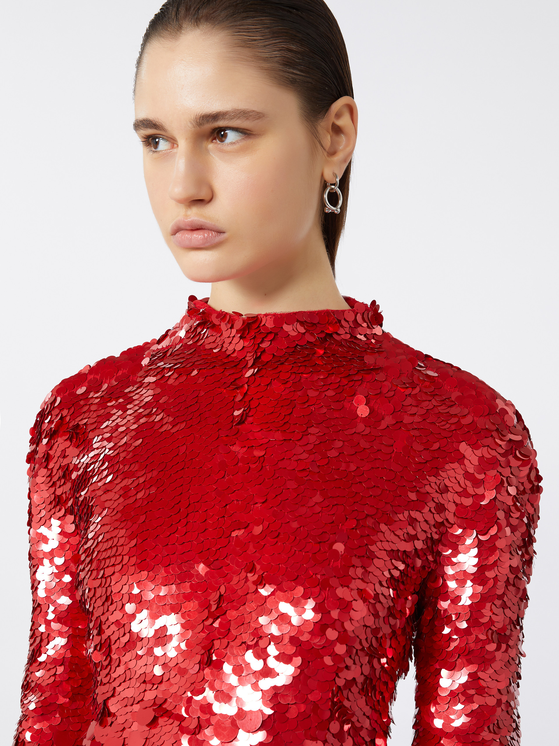 TEFRITE04 Short dress with nuanced sequin detail - KLEPSYDRA CAPSULE - 5