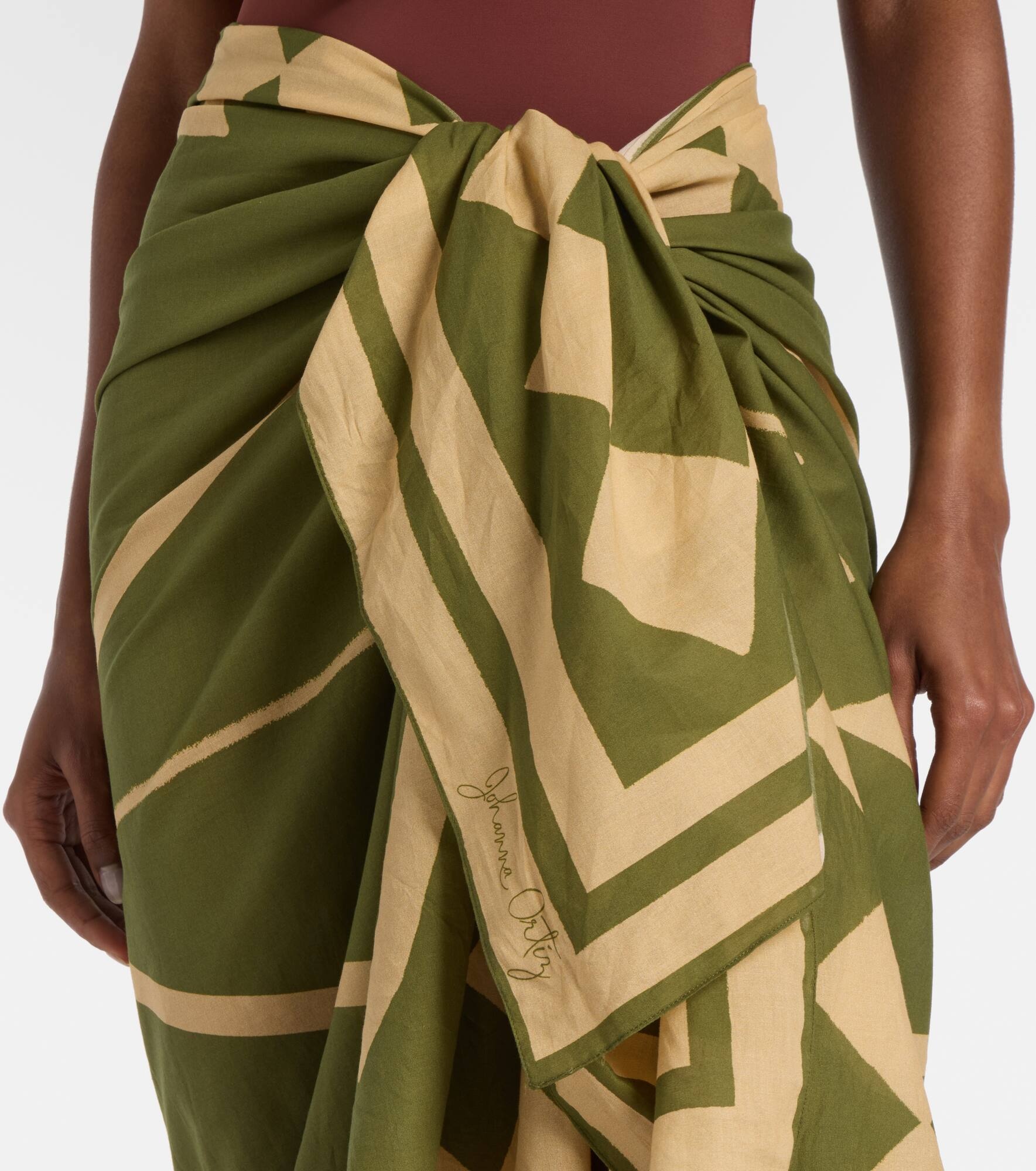 Cotton printed beach cover-up - 4