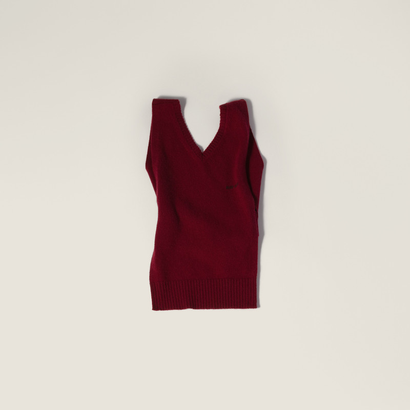 Cashmere knit vest 1
