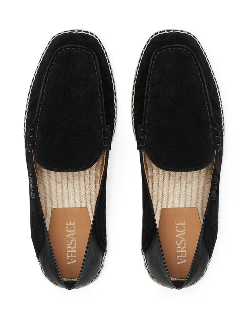 logo-print suede espadrilles - 3
