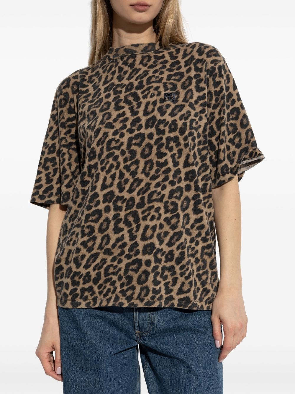 leopard-print T-shirt - 3