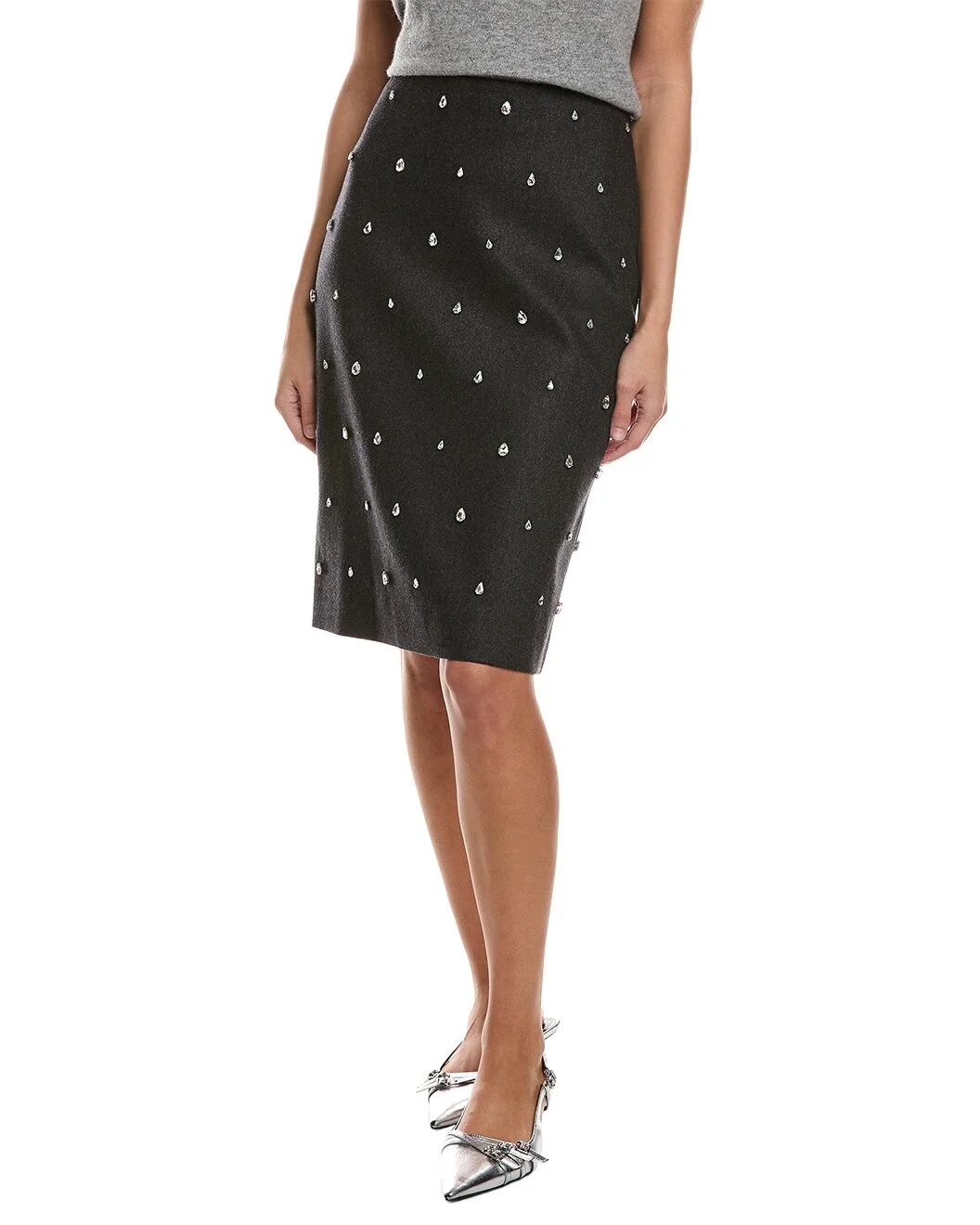 A.L.C. Opal Wool & Cashmere-Blend Pencil Skirt - 1