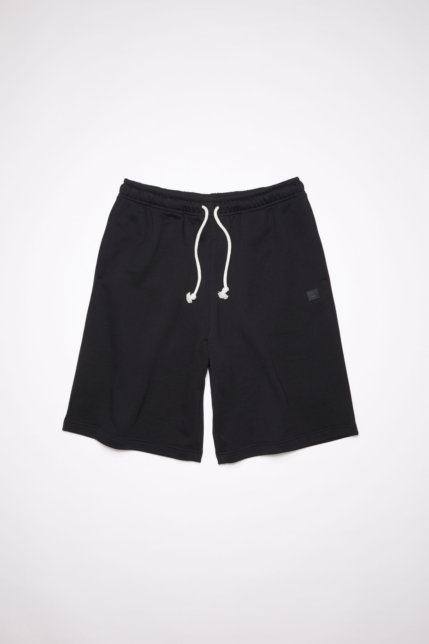 Fleece sweat shorts - Black - 4