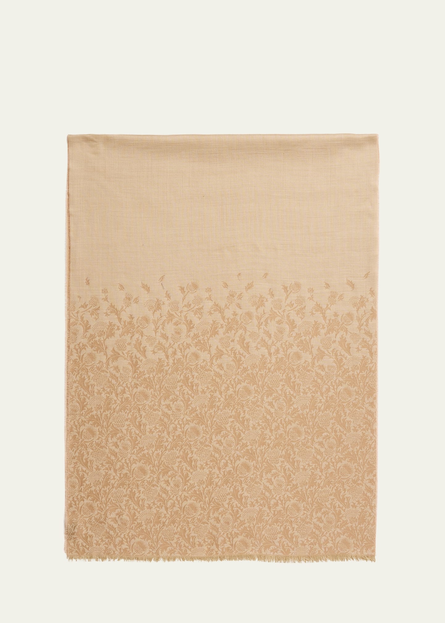 Printed Cashmere-Silk Scarf - 1
