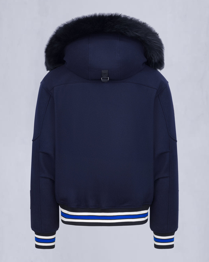 NHL X MOOSE KNUCKLES MAPLE LEAFS BOMBER JACKET 5